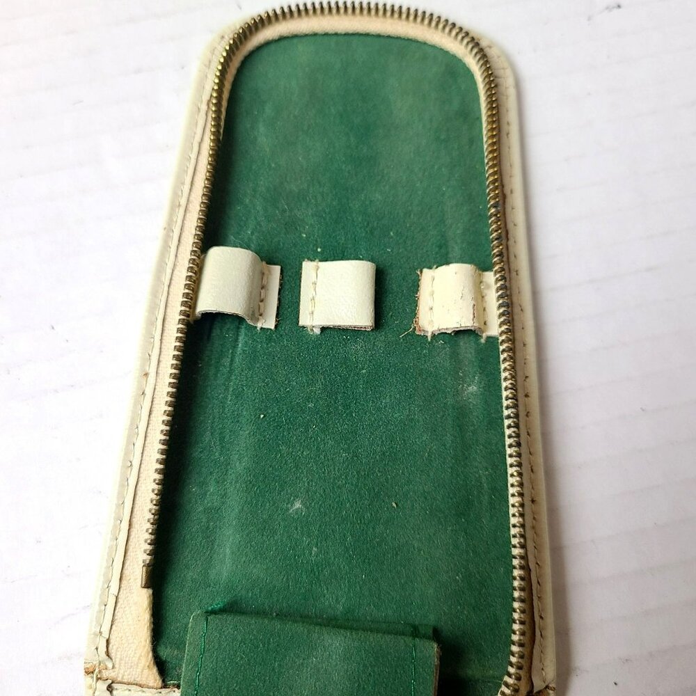 Genuine LaCross Leather Case & Manicure Travel Kit Set Germany - Picture 10 of 14